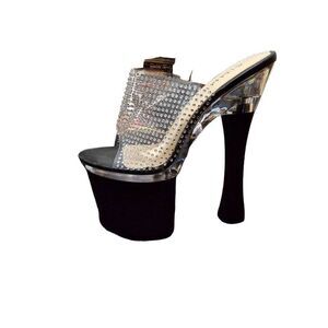 Simmi Angel Diamante Platform Heels